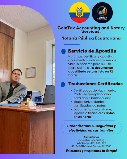 CoinTax Accounting And Notary Services - Notaría Pública Ecuatoriana