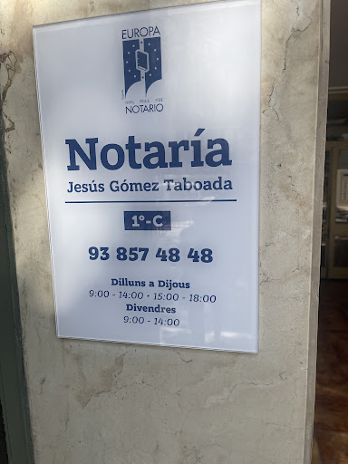 Notario Jesús Gómez Taboada