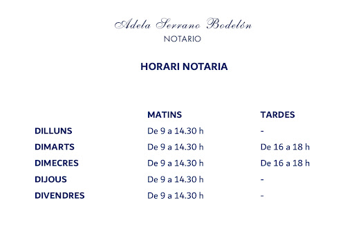 Notaría CARDONA - Adela Serrano Bodelón